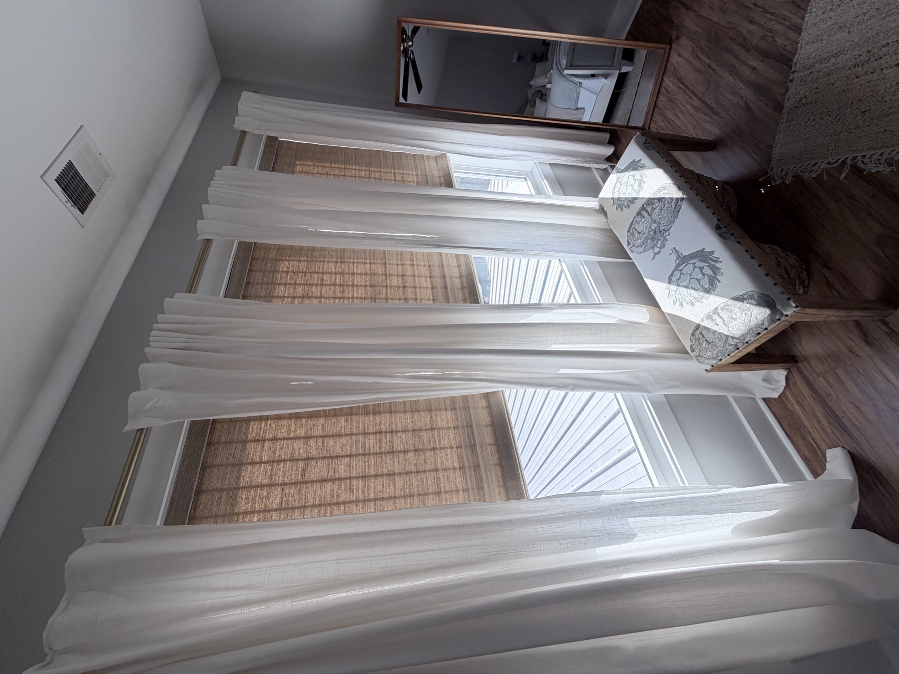 Woven wood shades and drapery, North Myrtle Beach