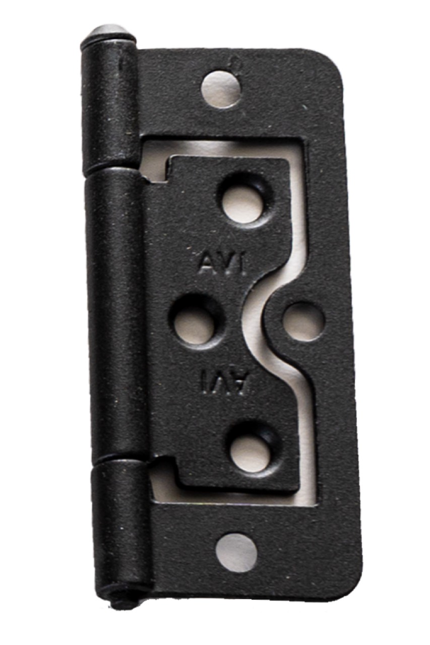 Matte black shutter hinge